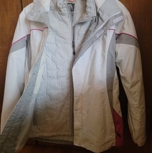 Nike ACG Girls XL Pink White Thermal Layer Jacket Coat